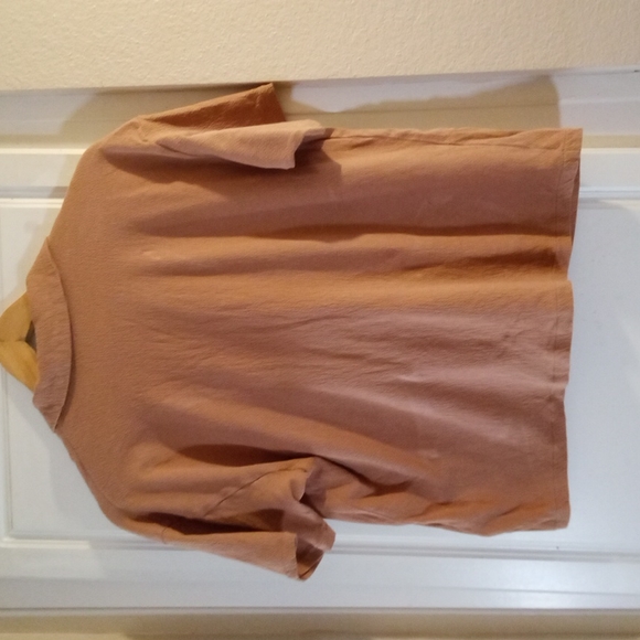 Madewell Rust Brown Buttoned Blouse Size S - Picture 5 of 9